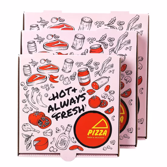 Expédition en carton ondulé imprimé sur mesure Commerce Carton Mailer Cadeau Mariage Bonbons En Plastique Kraft Pizza Alimentaire Chaussure Pliable Fruit Necklac Emballage En Carton Boîte De Papier