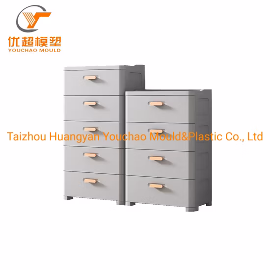 Moulage par injection de boîte de rangement d'armoire de tiroir de chaussures en plastique